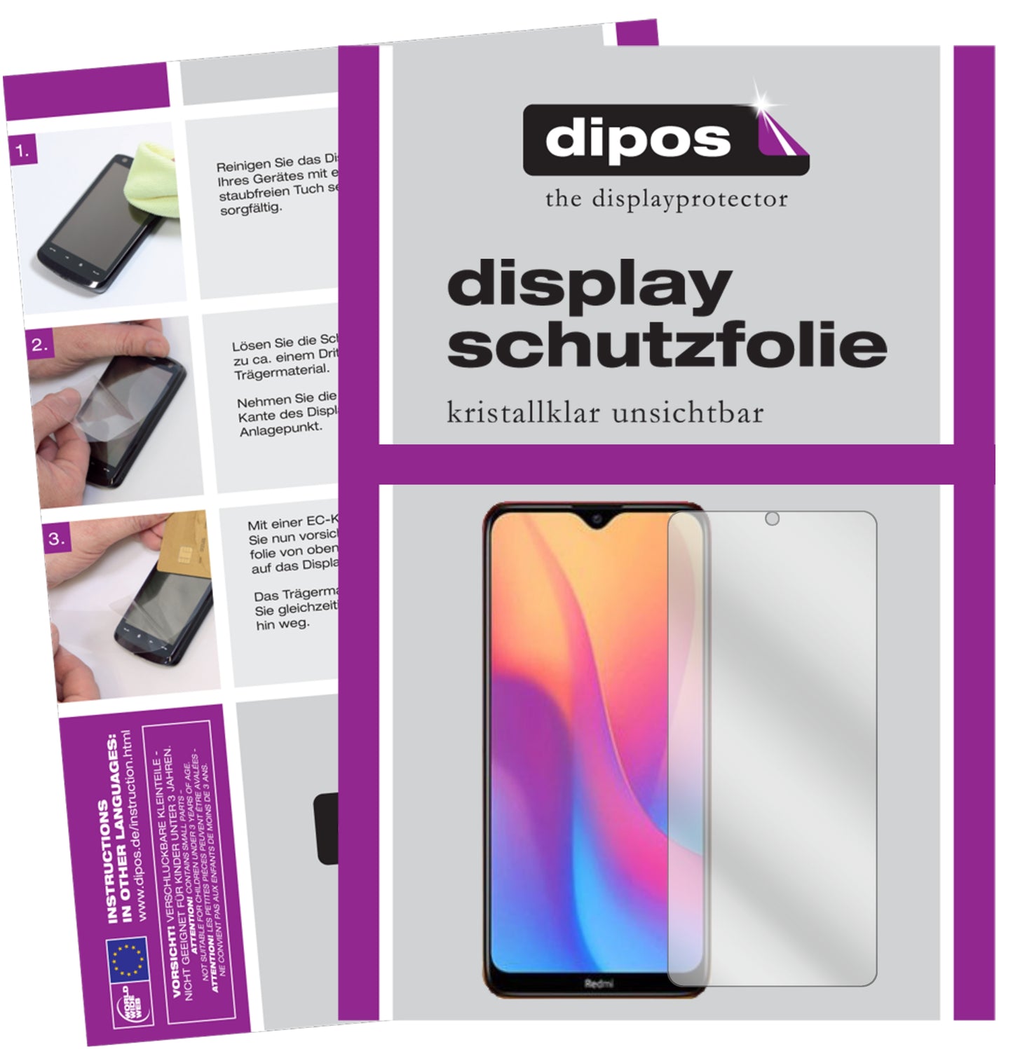 Kristallklare, dünne Schutzfolie: Kratzfest & passgenau für Xiaomi-Redmi 9C