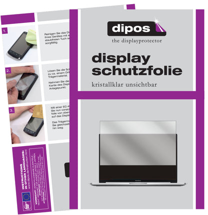 Klare Displayschutzfolie von dipos passend für Xiaomi RedmiBook 14 II, präziser Zuschnitt und blasenfrei montiert