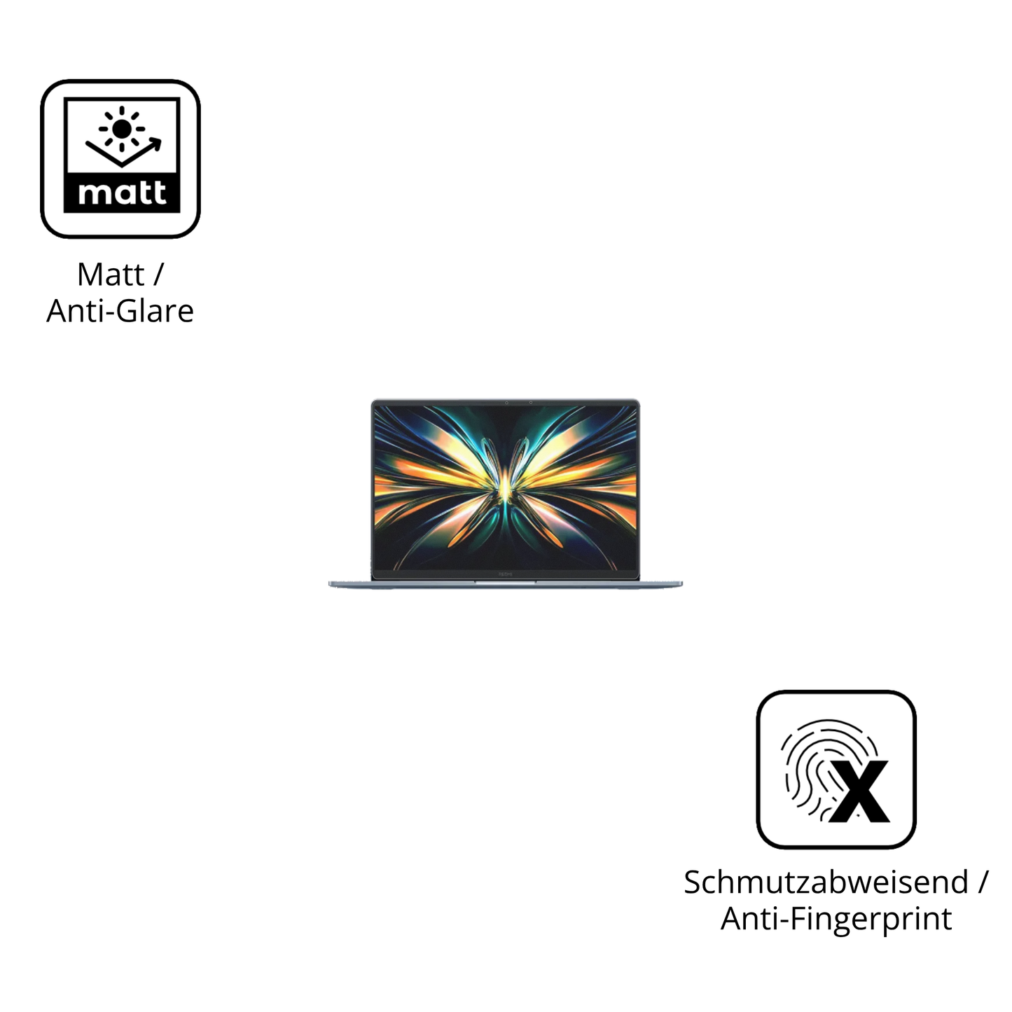 Dünne und entspiegelnde Folie passend zugeschnitten für Xiaomi RedmiBook Pro 14 2025