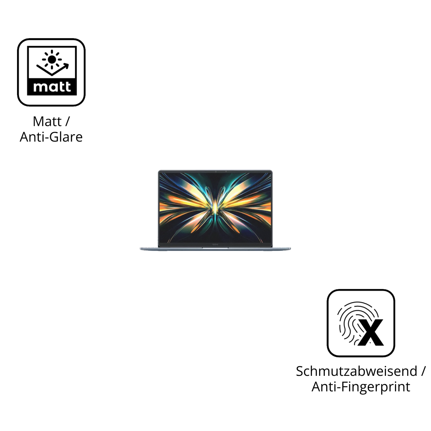 9H Hartbeschichtete, flexible Folie passend zugeschnitten für Xiaomi RedmiBook Pro 14 2025