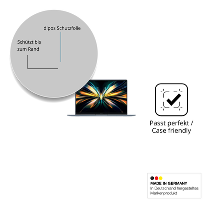 Besonders flexibler Displayschutz mit Anti-Shock-Schicht im Materialmix
