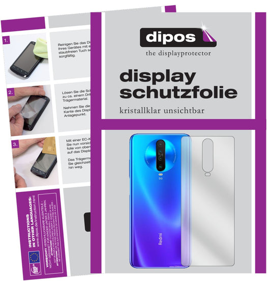 2x Screen Protector for Xiaomi Redmi K30i back Protection Crystal Clear dipos