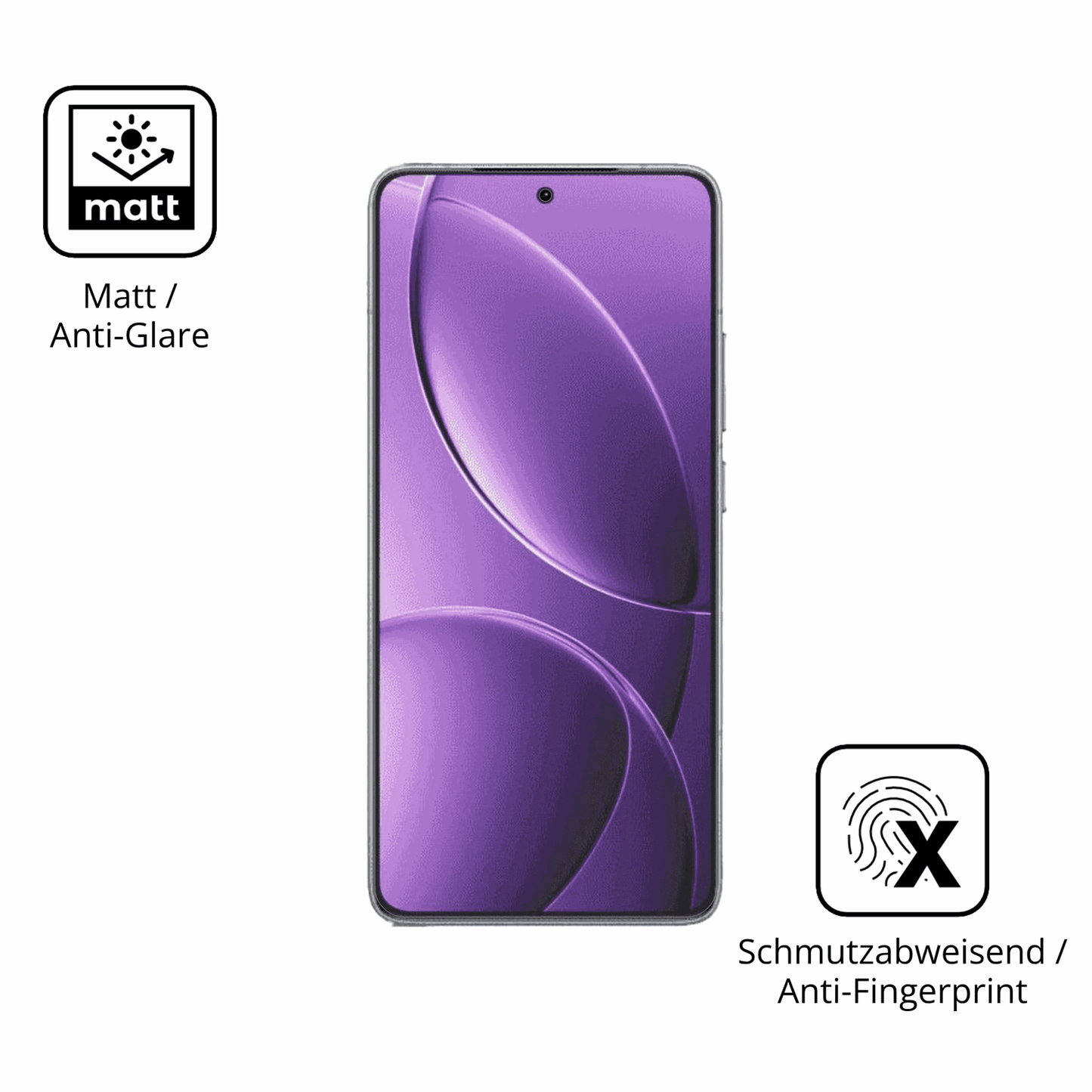 Dünne und entspiegelnde Folie passend zugeschnitten für Xiaomi Redmi K80