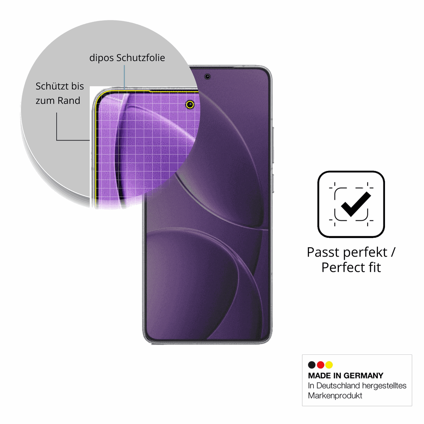 Schutz gegen Kratzer auf dem Xiaomi Redmi K80 Glas durch Schlüssel oder Ähnliches