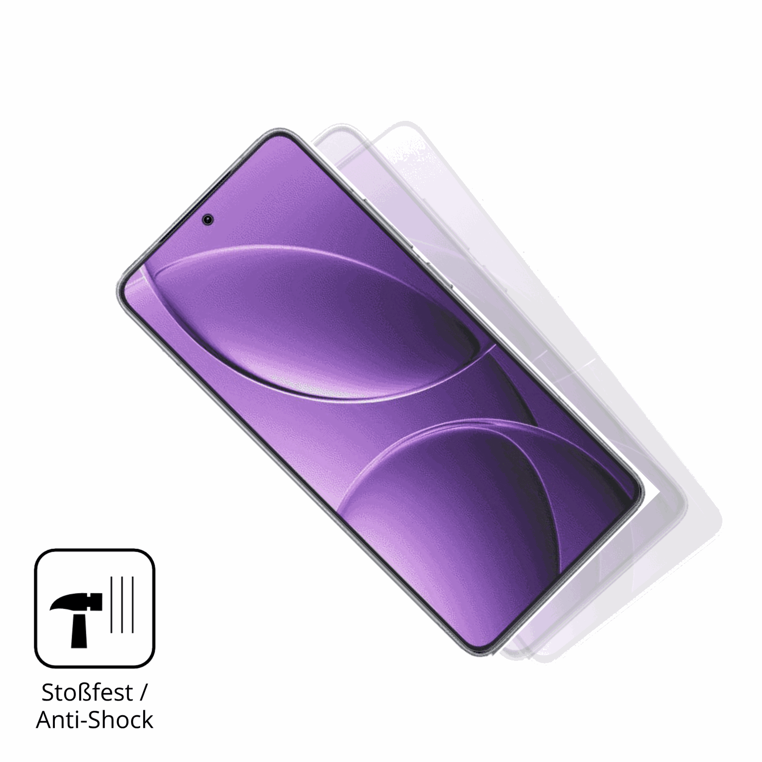 Schutz gegen Kratzer auf dem Xiaomi Redmi K80 Glas durch Schlüssel, Stöße gegen die Tischkante oder Stürze