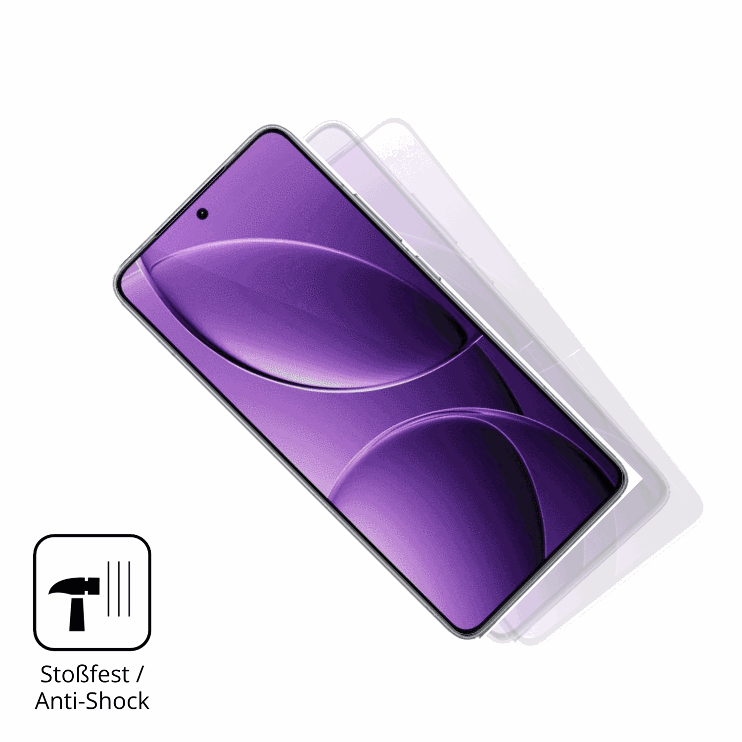 Schutz gegen Kratzer auf dem Xiaomi Redmi K80 Glas durch Schlüssel, Stöße gegen die Tischkante oder Stürze