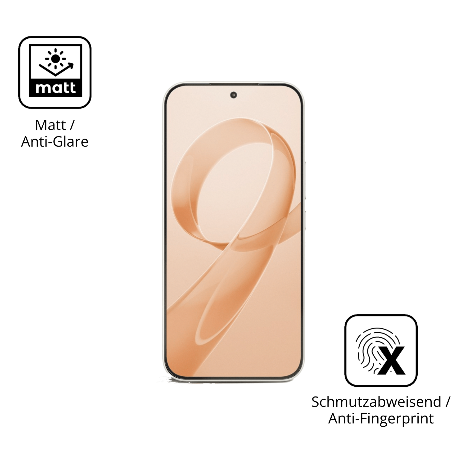 Dünne und entspiegelnde Folie passend zugeschnitten für xiaomiredmi k90