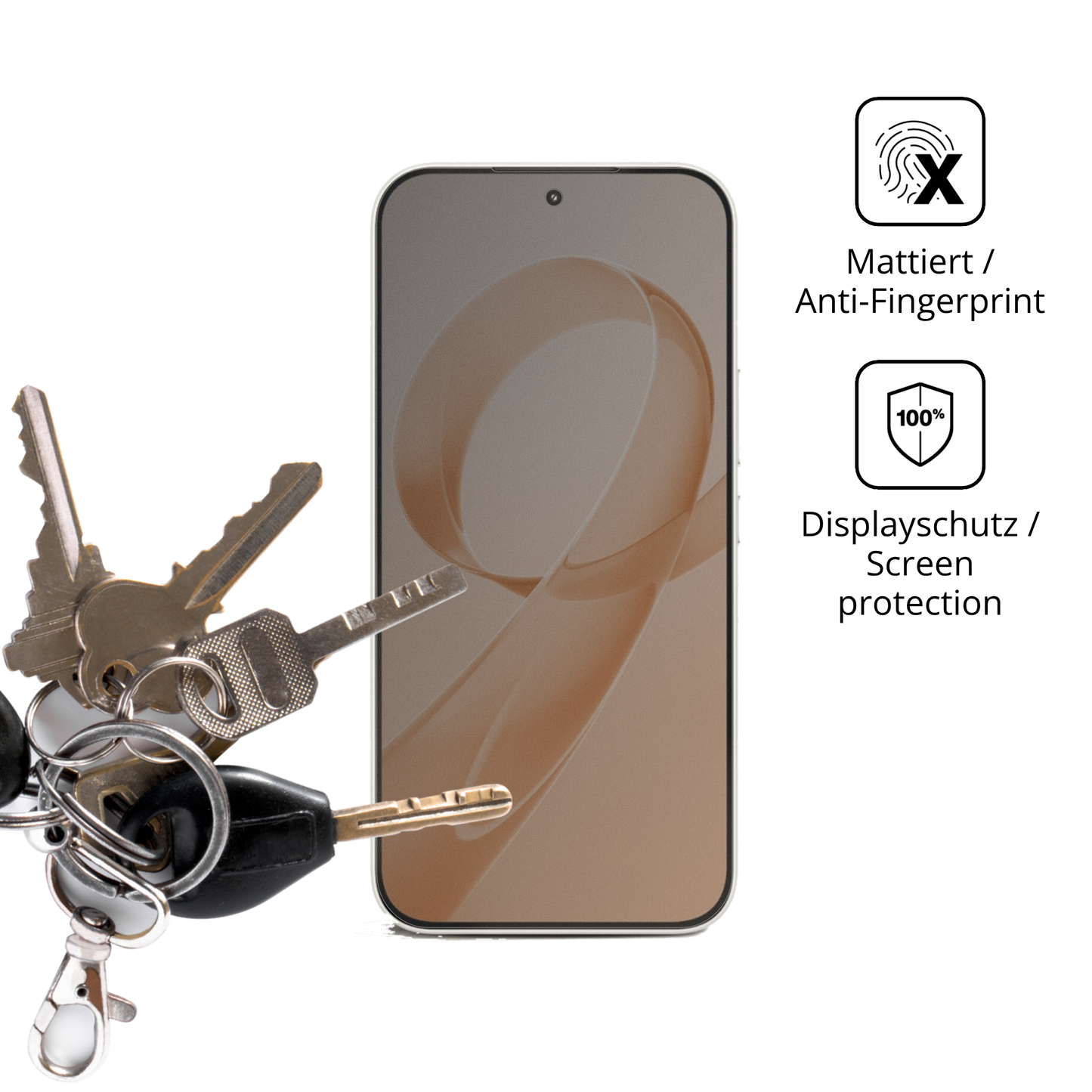 dipos Displayschutz für xiaomiredmi k90, mattierte Oberfläche, Blickschutzfilter und perfekter Passform