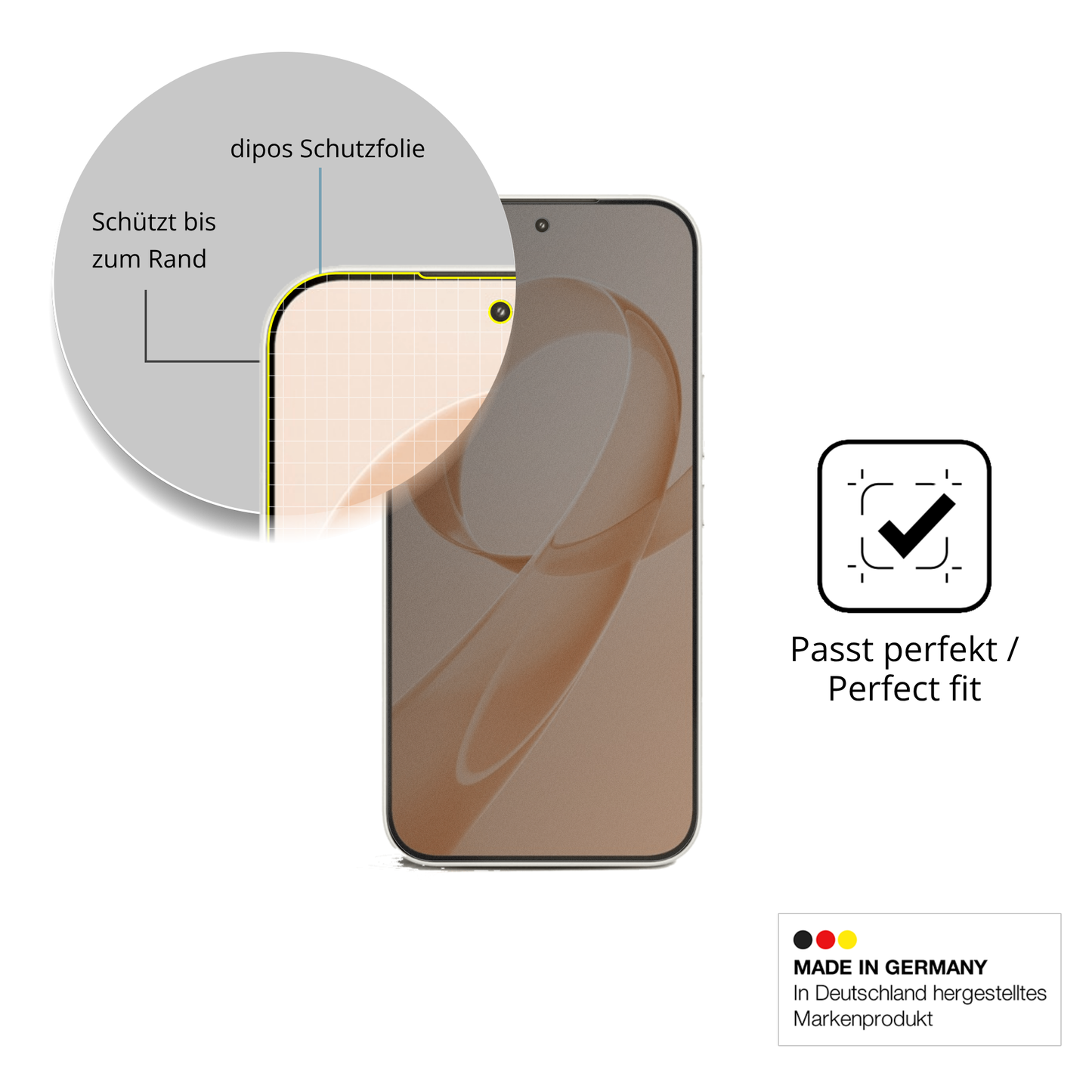 Schutz gegen Kratzer auf dem xiaomiredmi k90 Glas durch Schlüssel oder Ähnliches