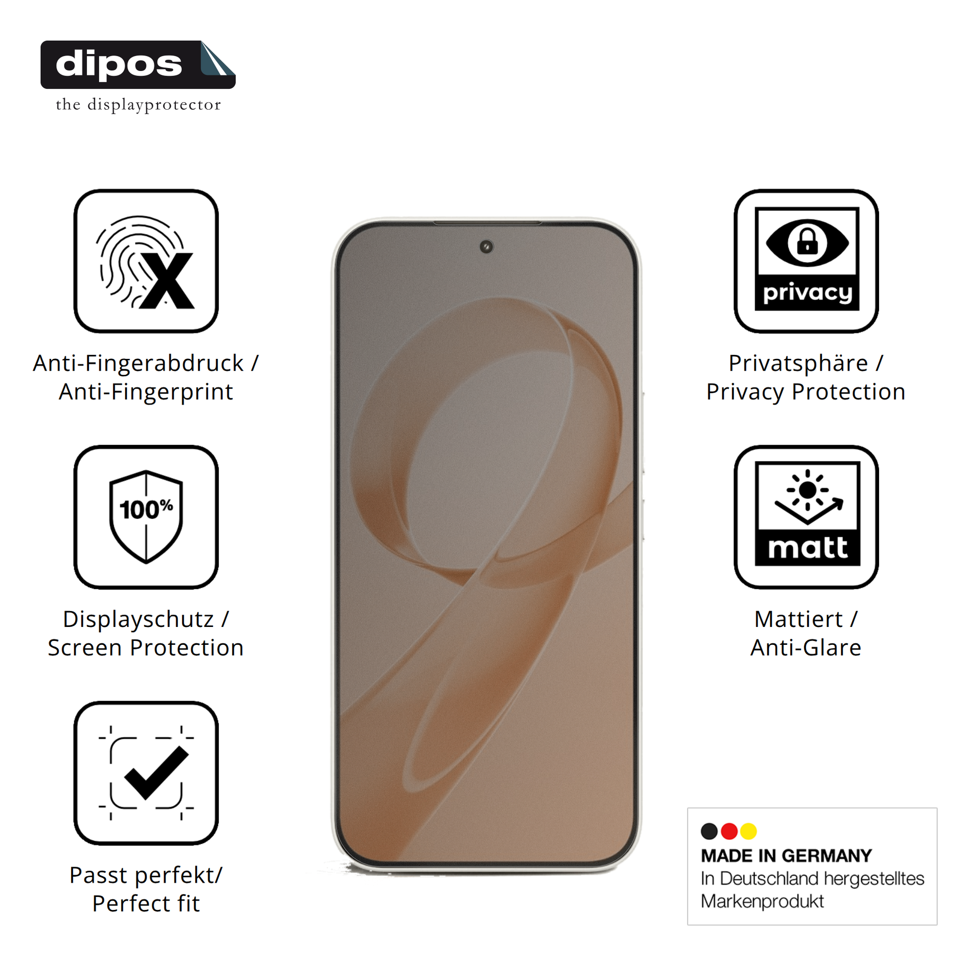 Privatsphäre-Schutz durch Sichtschutz-Folie passend zugeschnitten für xiaomiredmi k90
