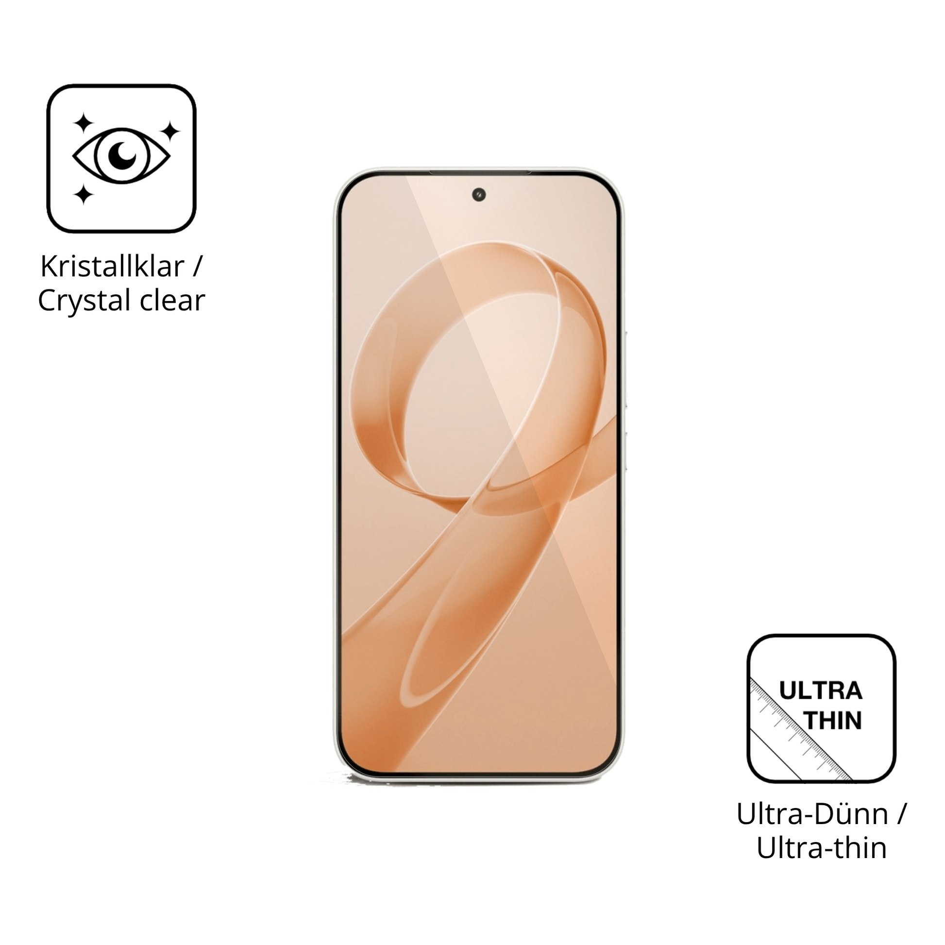 Dünne und klare Folie passend zugeschnitten für xiaomiredmi k90