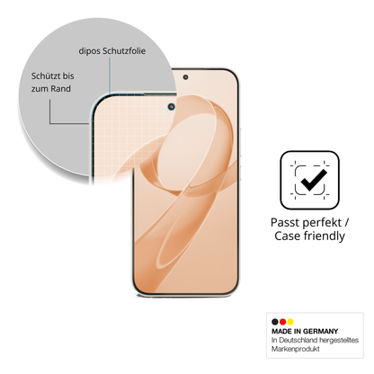 Schutzglasfolie mit optimaler Passform, zur Verwendung mit Hüllen geeignet