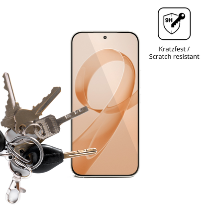 dipos Displayschutz für xiaomiredmi k90, transparente Oberfläche, perfekte Passform auch für die Rundungen