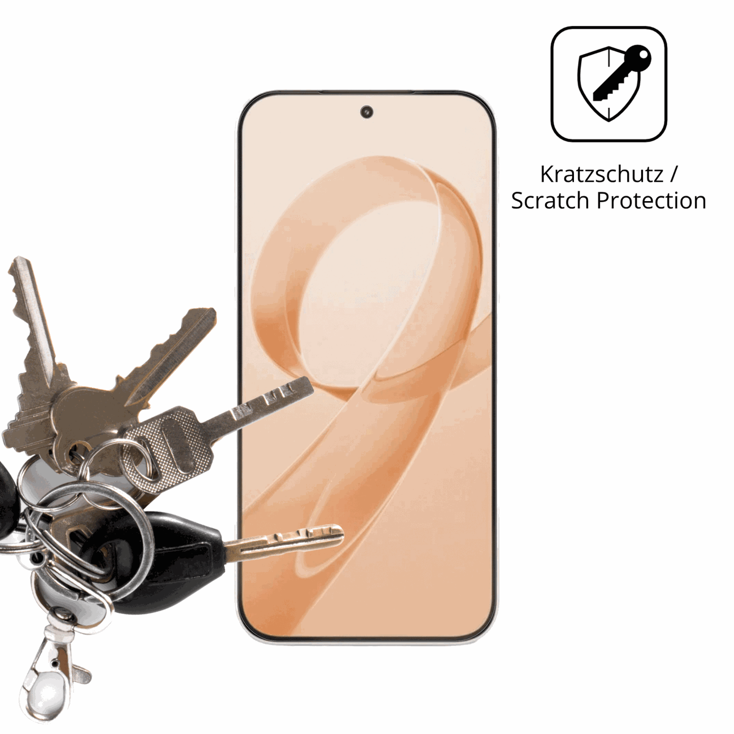 Schutz gegen Kratzer auf dem xiaomiredmi k90 pro max Glas durch Schlüssel oder Ähnliches