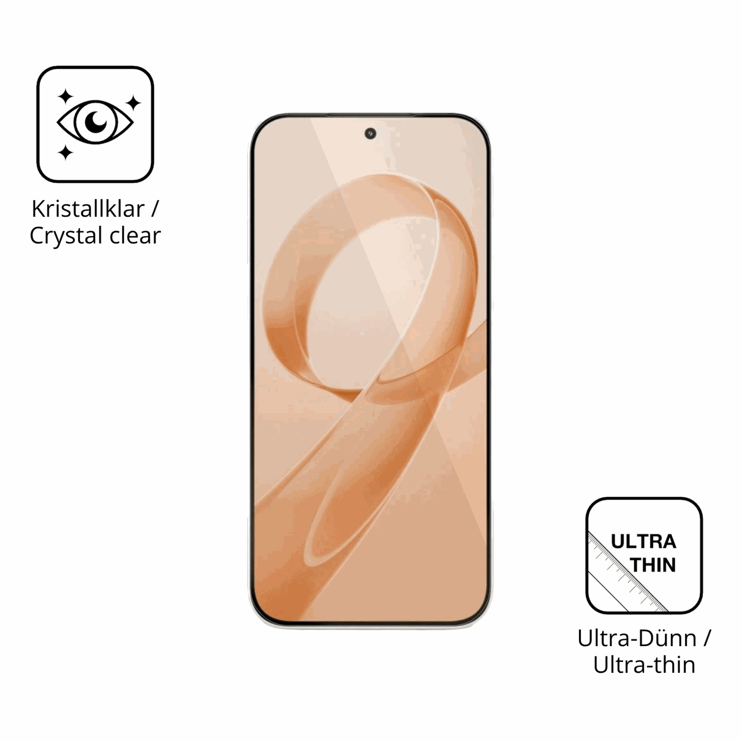 Dünne und klare Folie passend zugeschnitten für xiaomiredmi k90 pro max