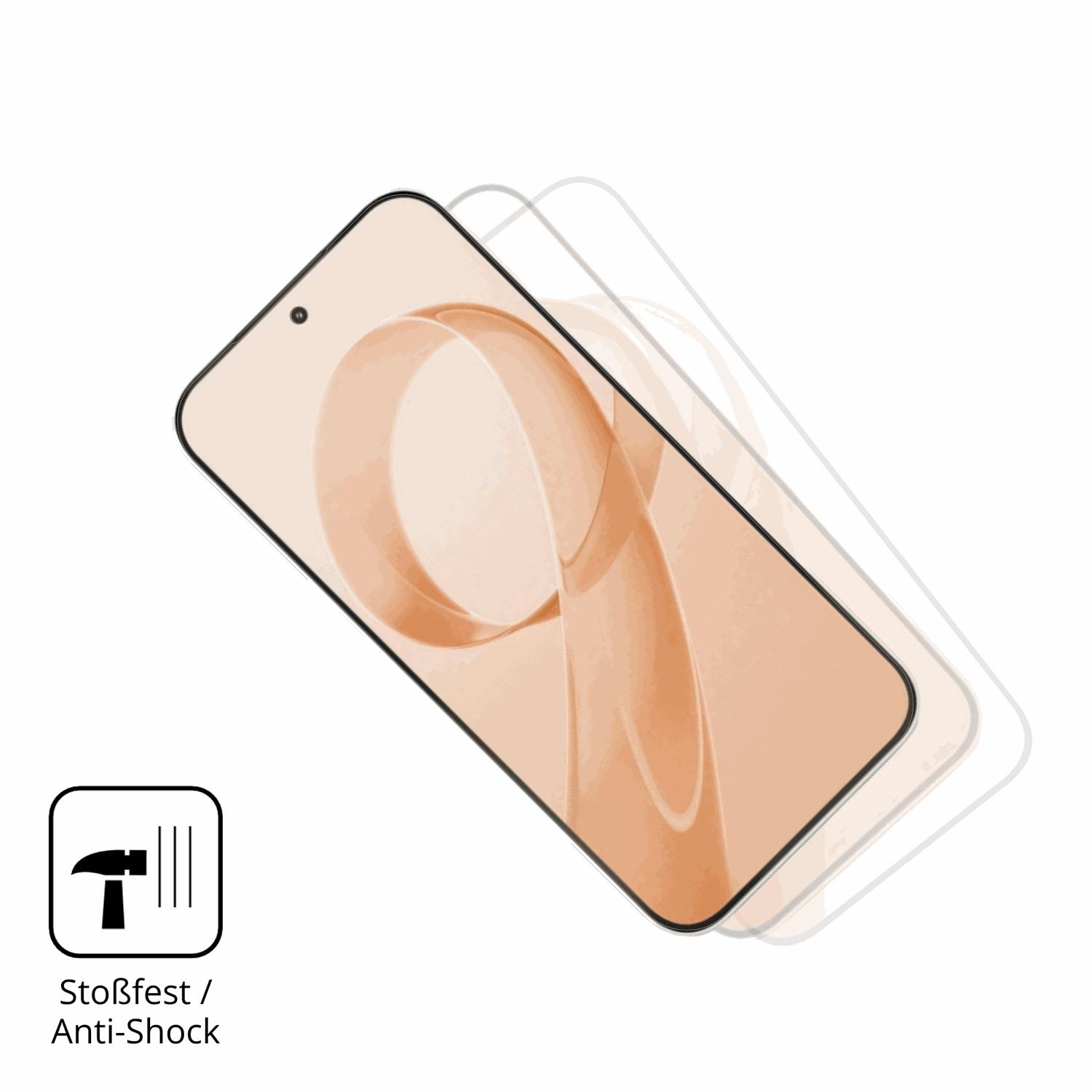 Schutz gegen Kratzer auf dem xiaomiredmi k90 pro max Glas durch Schlüssel, Stöße gegen die Tischkante oder Stürze
