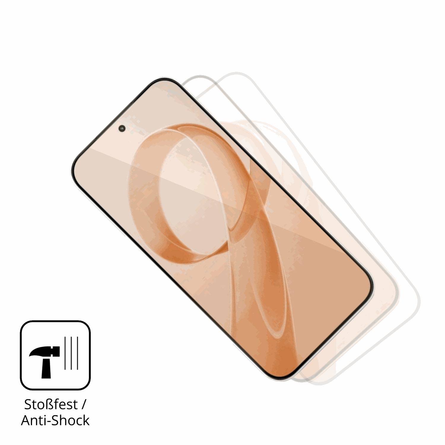 Schutz gegen Kratzer auf dem xiaomiredmi k90 pro max Glas durch Schlüssel, Stöße gegen die Tischkante oder Stürze