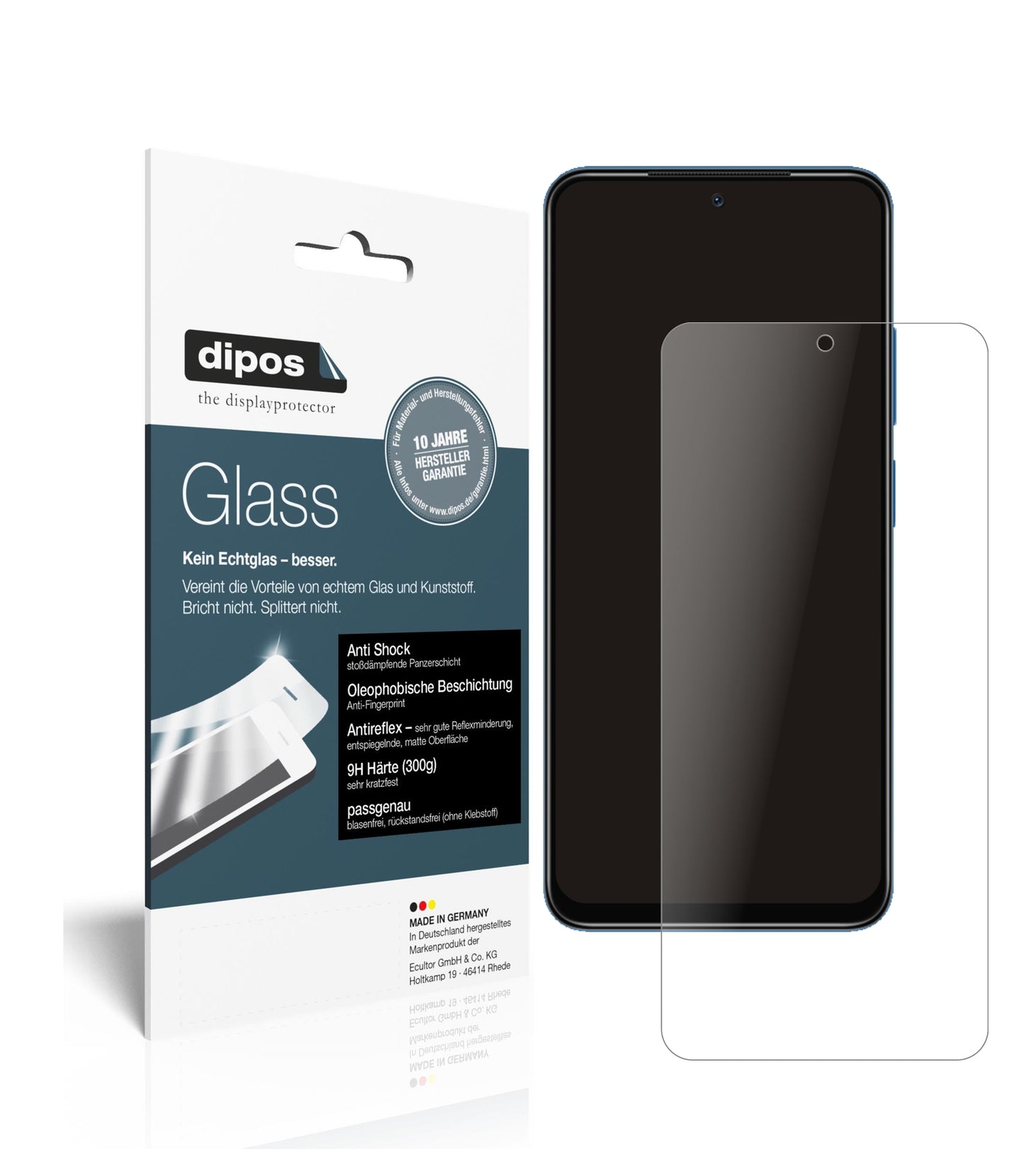 2x 9H Schutzfolie matt für Xiaomi Redmi Note 11S Panzerfolie