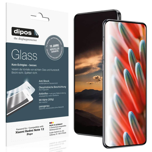 2x Screen Protector for Xiaomi Redmi Note 12 Pro+ matte Flexible Glass 9H dipos