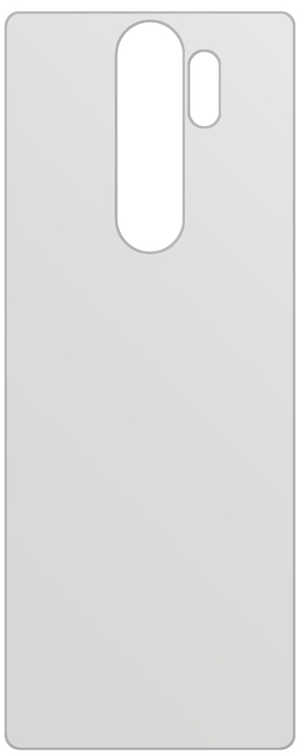 dipos Displayschutz für Xiaomi Redmi Note 8 Rückseite, mattierte Oberfläche, geringe Dicke und perfekte Passform