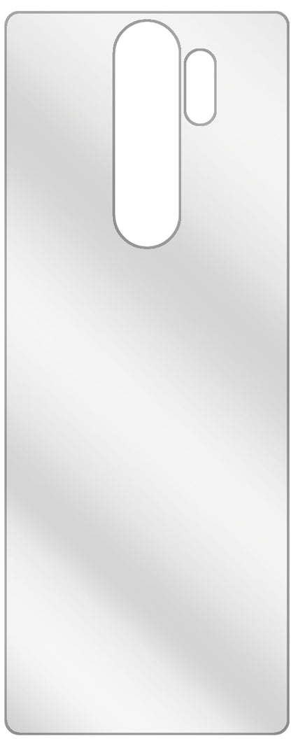 dipos Displayschutz für Xiaomi Redmi Note 8 Rückseite, transparente Oberfläche, geringe Dicke und perfekte Passform