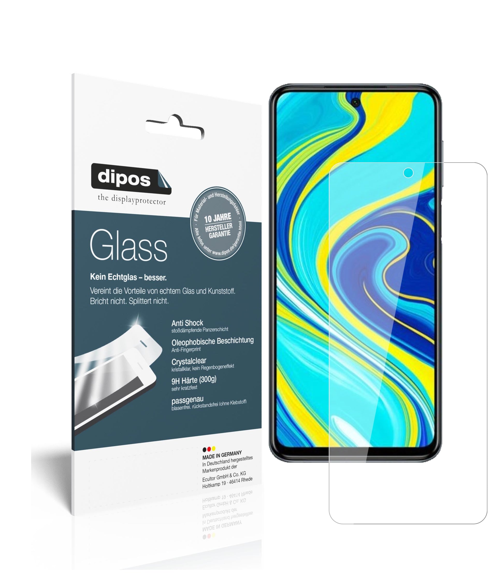 Perfekte Passform und ultimative Qualität: Unser 9H Panzerglas bietet Schutz für Xiaomi-Redmi Note 9 Pro