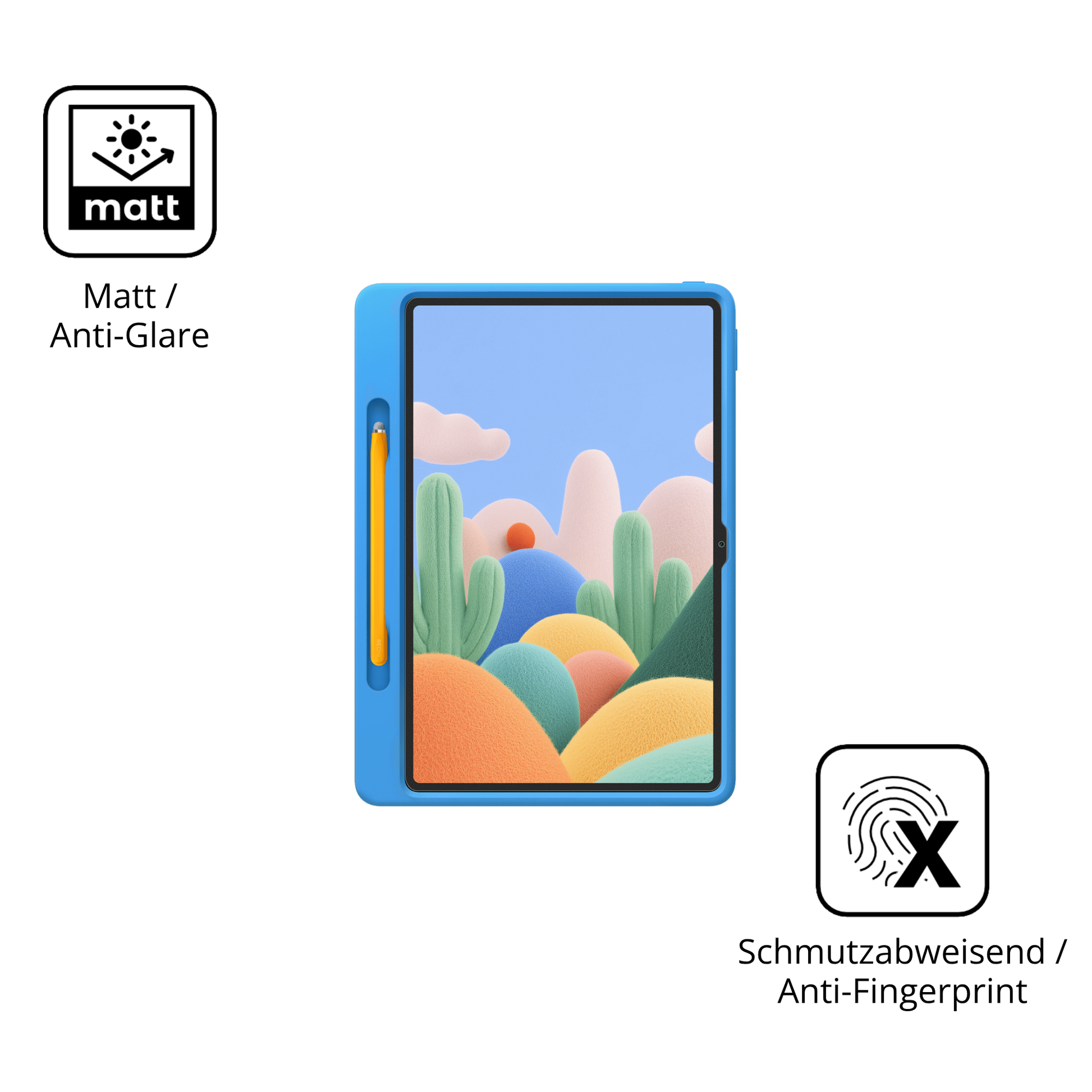 Dünne und entspiegelnde Folie passend zugeschnitten für Xiaomi Redmi Pad 2 Play Bundle