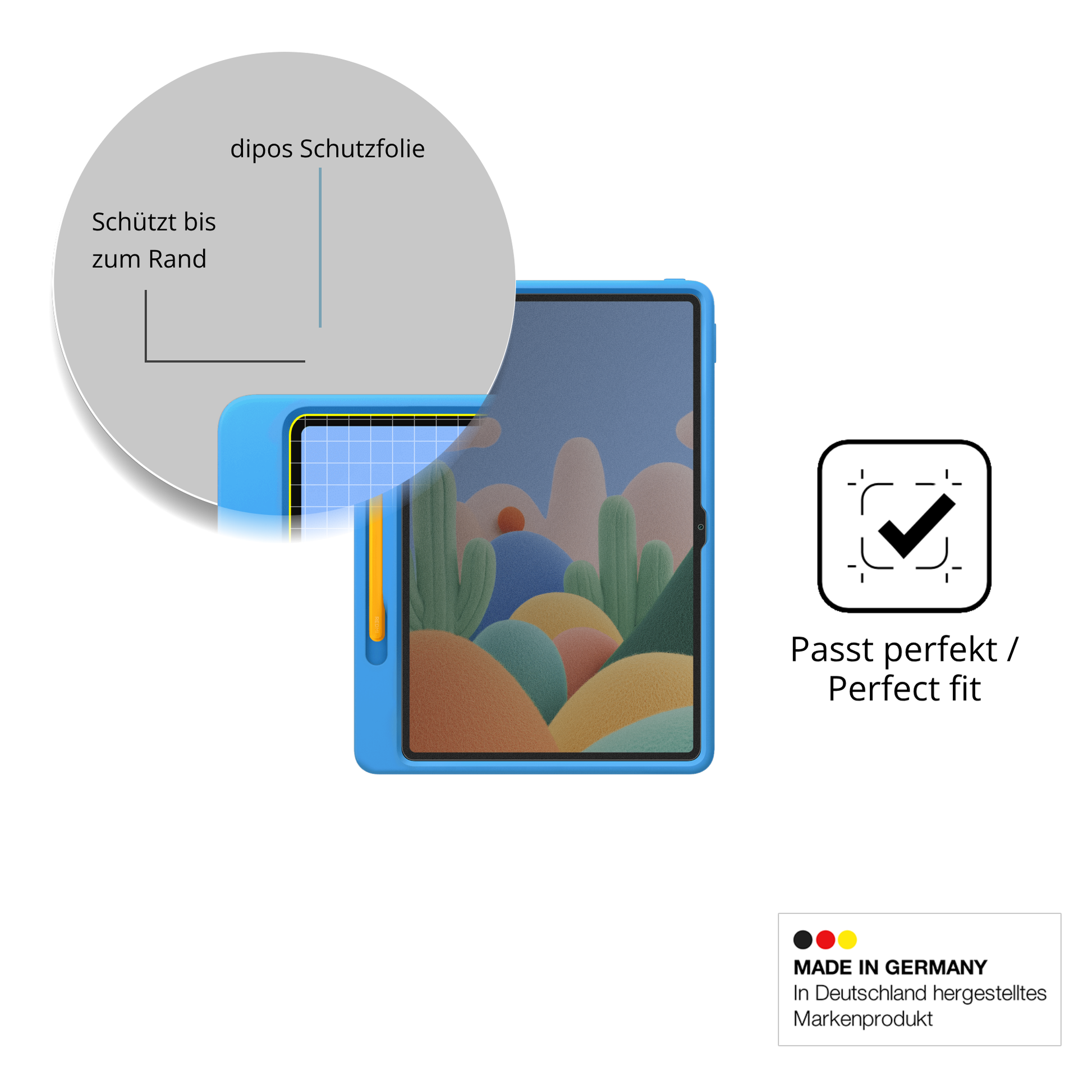 Schutz gegen Kratzer auf dem Xiaomi Redmi Pad 2 Play Bundle Glas durch Schlüssel oder Ähnliches