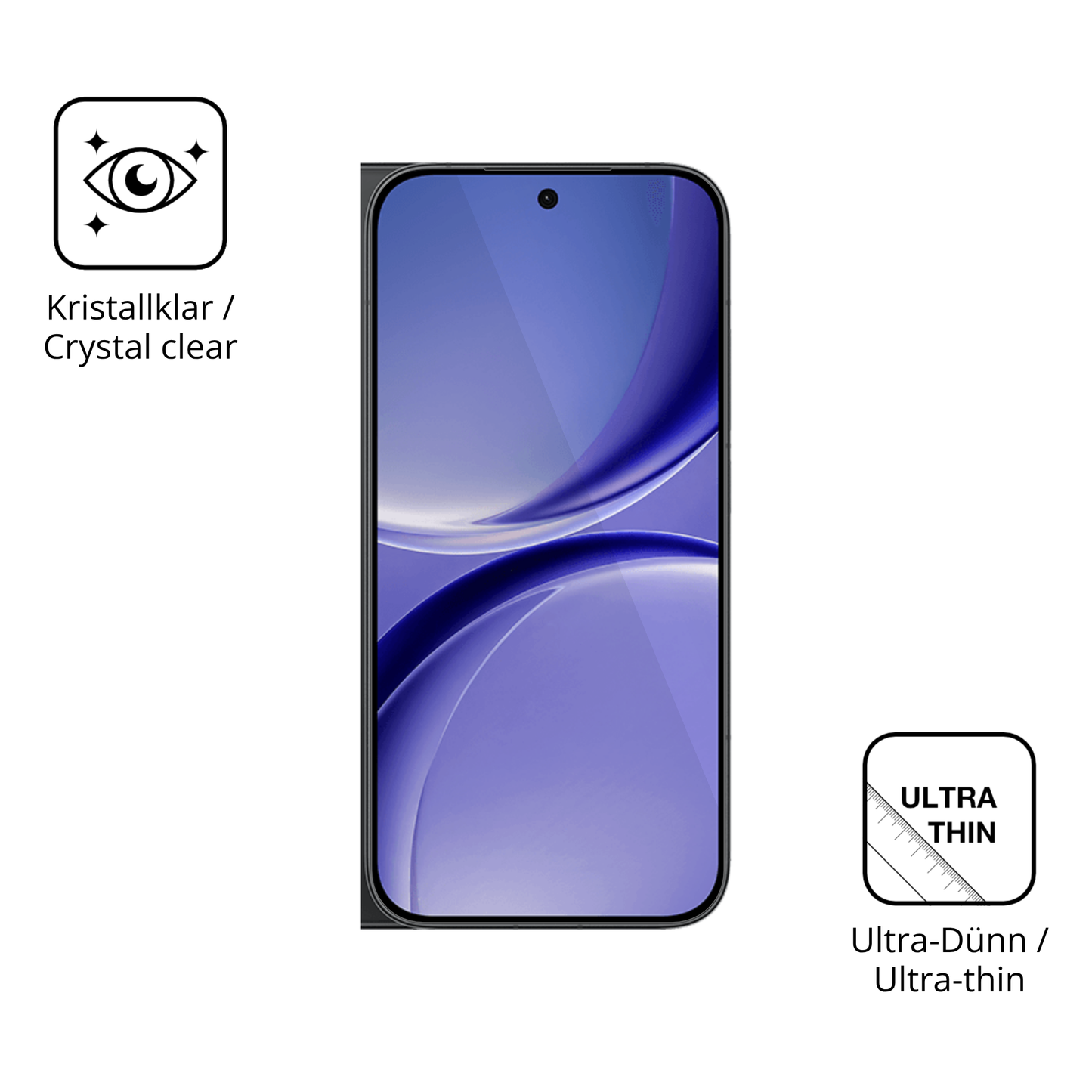 Dünne und klare Folie passend zugeschnitten für Xiaomi Redmi Turbo 5