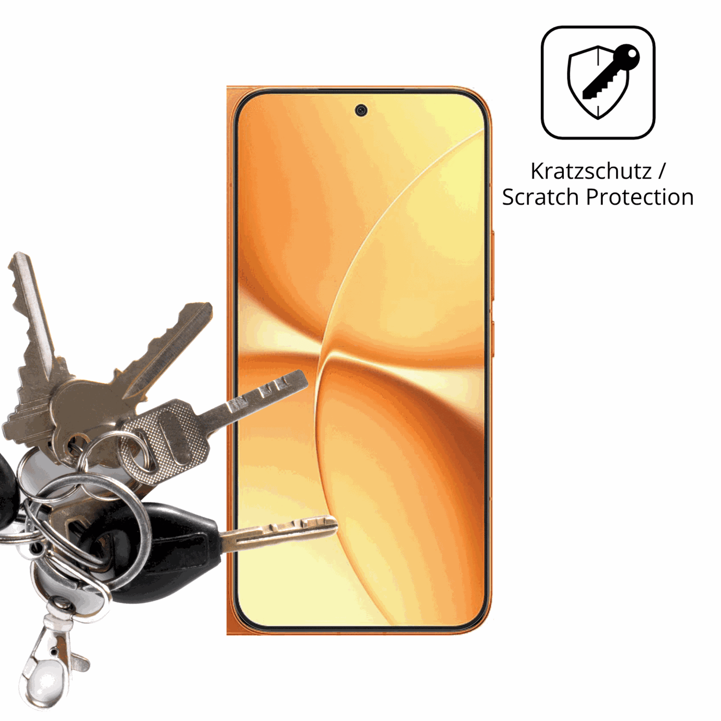 Schutz gegen Kratzer auf dem Xiaomi Redmi Turbo 5 Max Glas durch Schlüssel oder Ähnliches