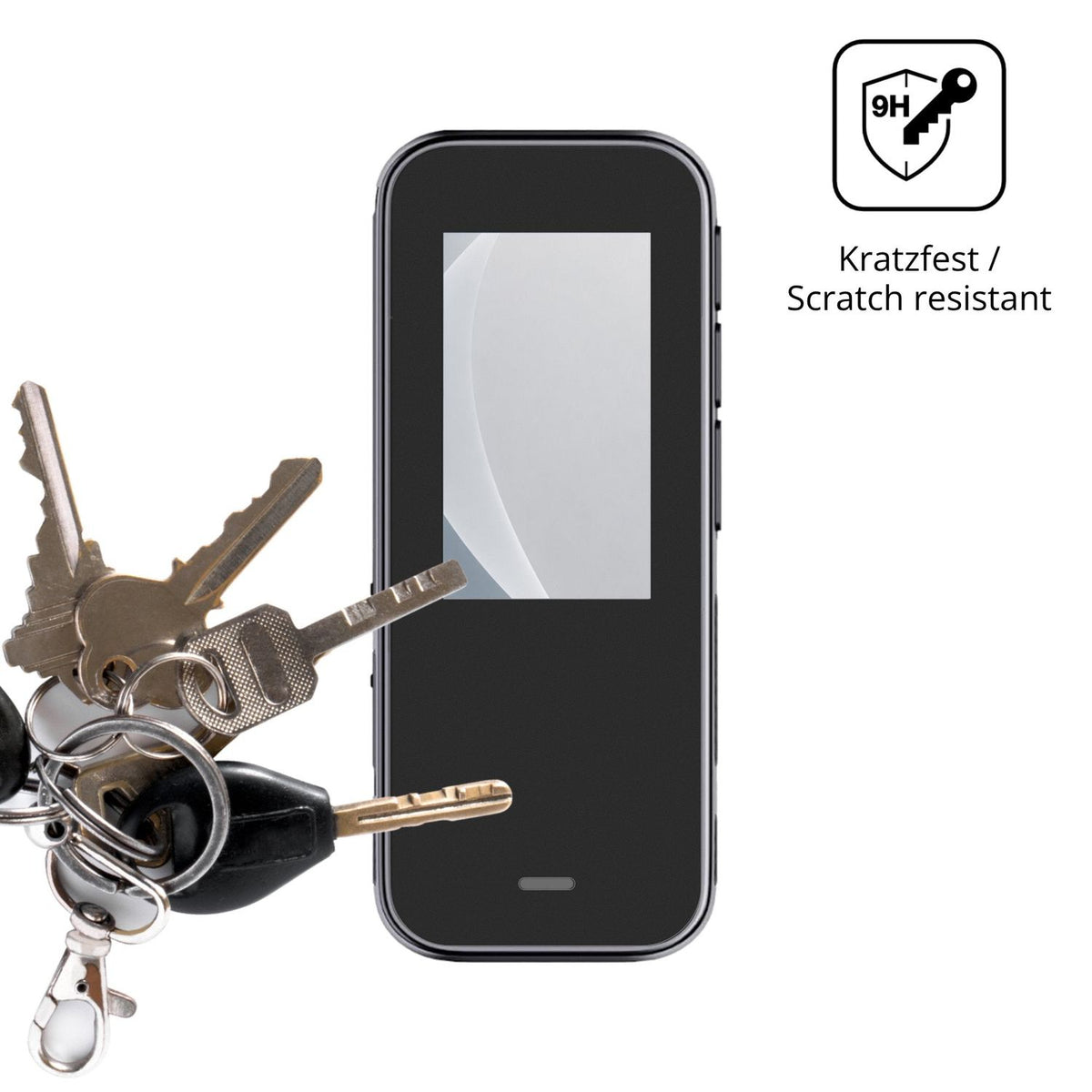 dipos Displayschutz für Xilecam HC09, mattierte Oberfläche, robuste Festigkeit und perfekte Passform