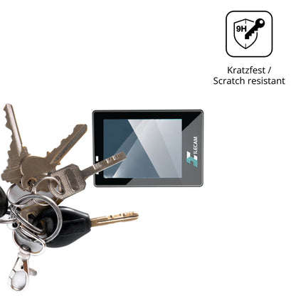 dipos Displayschutz für Xilecam X2, transparente Oberfläche, perfekte Passform auch für die Rundungen