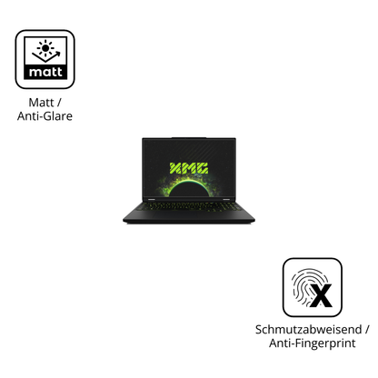 Dünne und entspiegelnde Folie passend zugeschnitten für XMG Apex 16 Max
