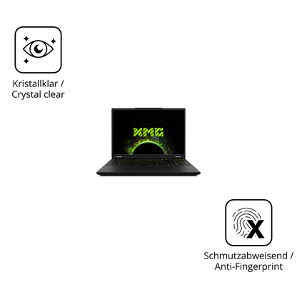 Flexible TPU-Folie passend zugeschnitten für XMG Apex 16 Max, vollständige Abdeckung