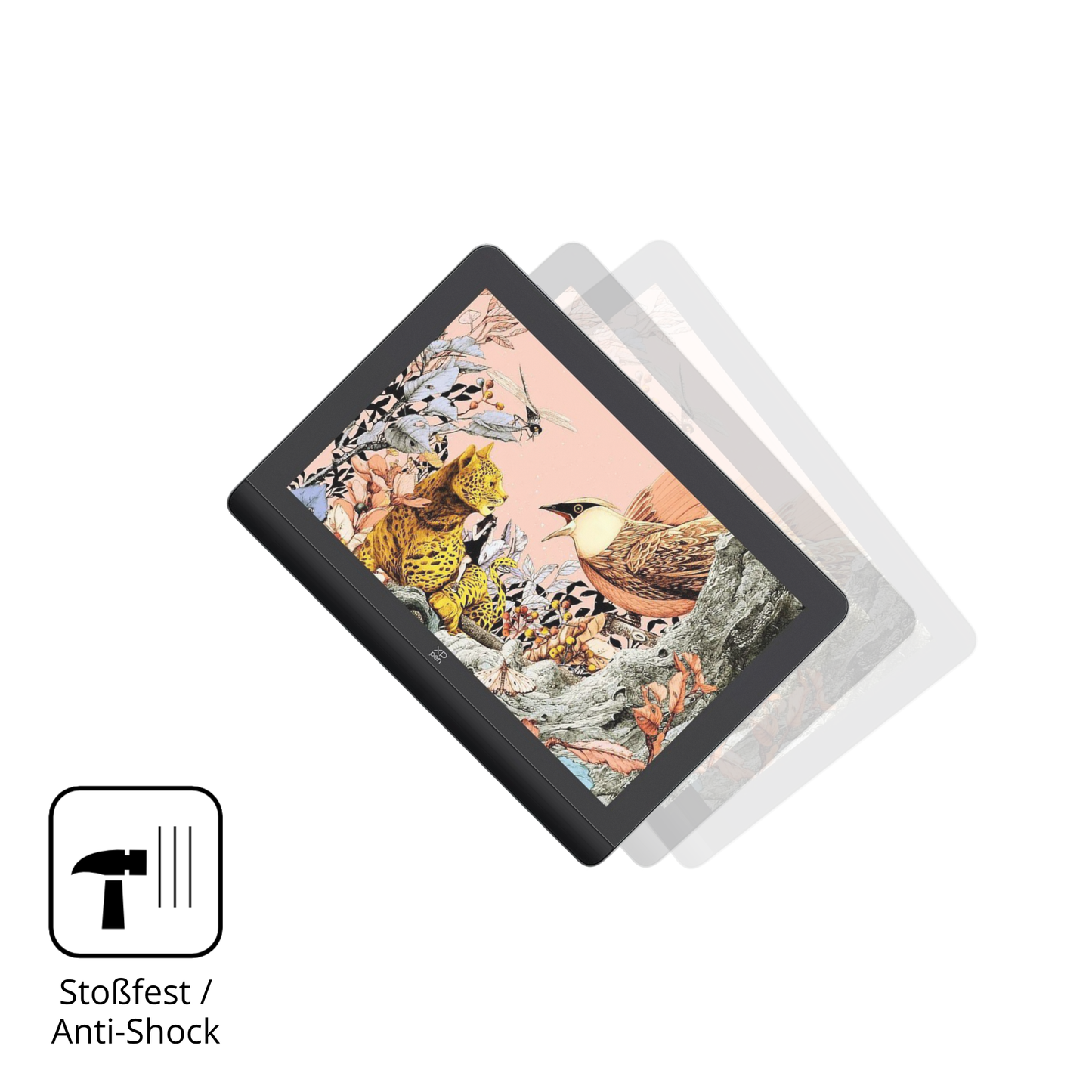 Schutz gegen Kratzer auf dem XP-Pen Artist Pro 16 Gen 2 Glas durch Schlüssel, Stöße gegen die Tischkante oder Stürze