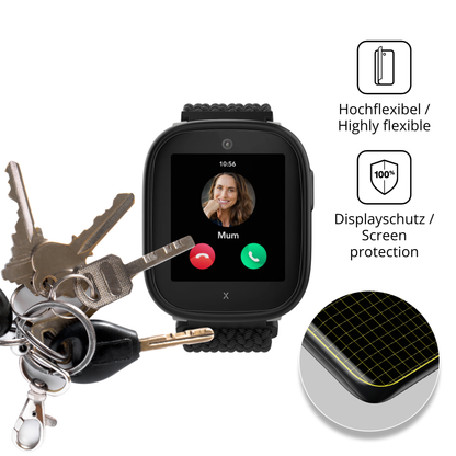 dipos Displayschutz für Xplora X6 Play eSIM (2. Generation), transparente Oberfläche, geringe Dicke und perfekte Passform