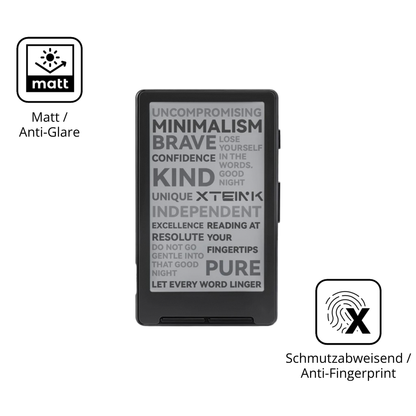 9H Hartbeschichtete, flexible Folie passend zugeschnitten für Xteink X4 eReader