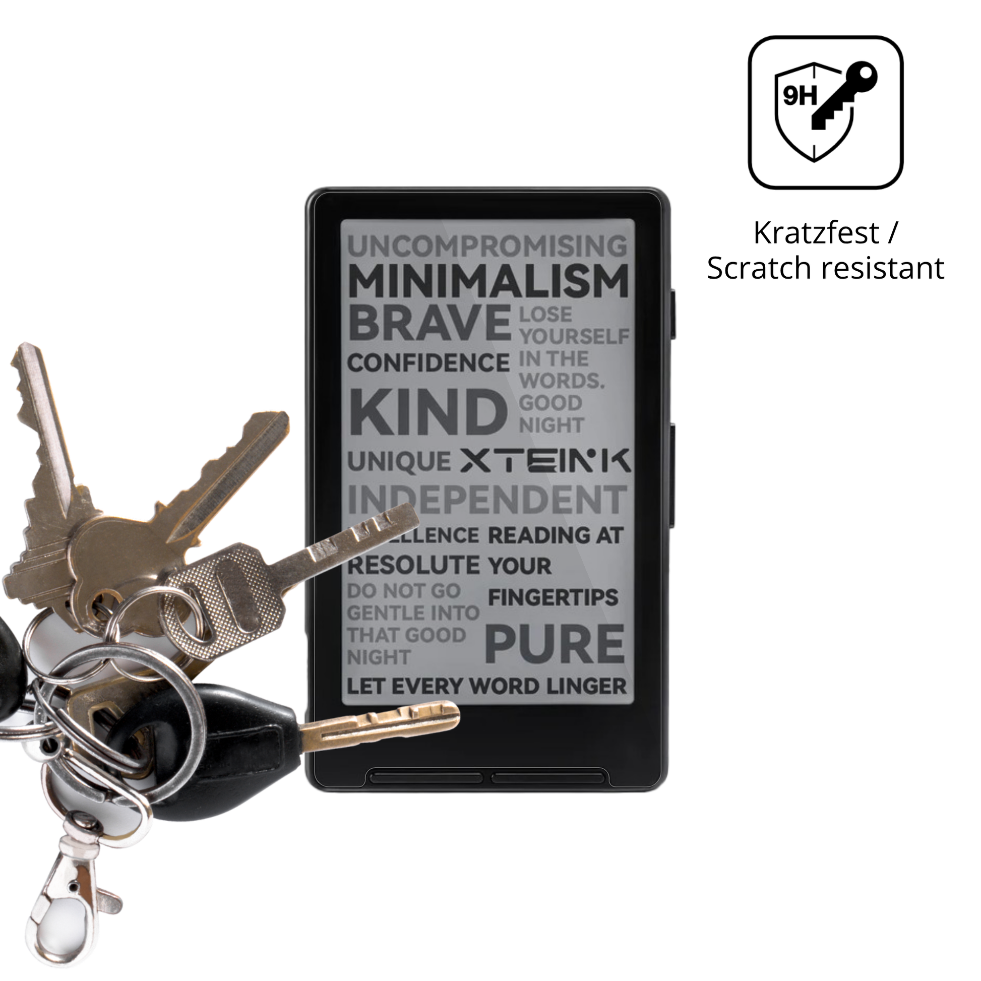 dipos Displayschutz für Xteink X4 eReader, transparente Oberfläche, perfekte Passform auch für die Rundungen