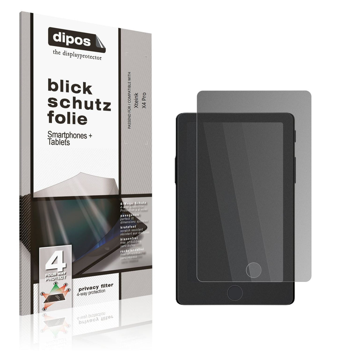 Screen Protector for Xteink X4 Pro Privacy Filter 4-Way Protection dipos