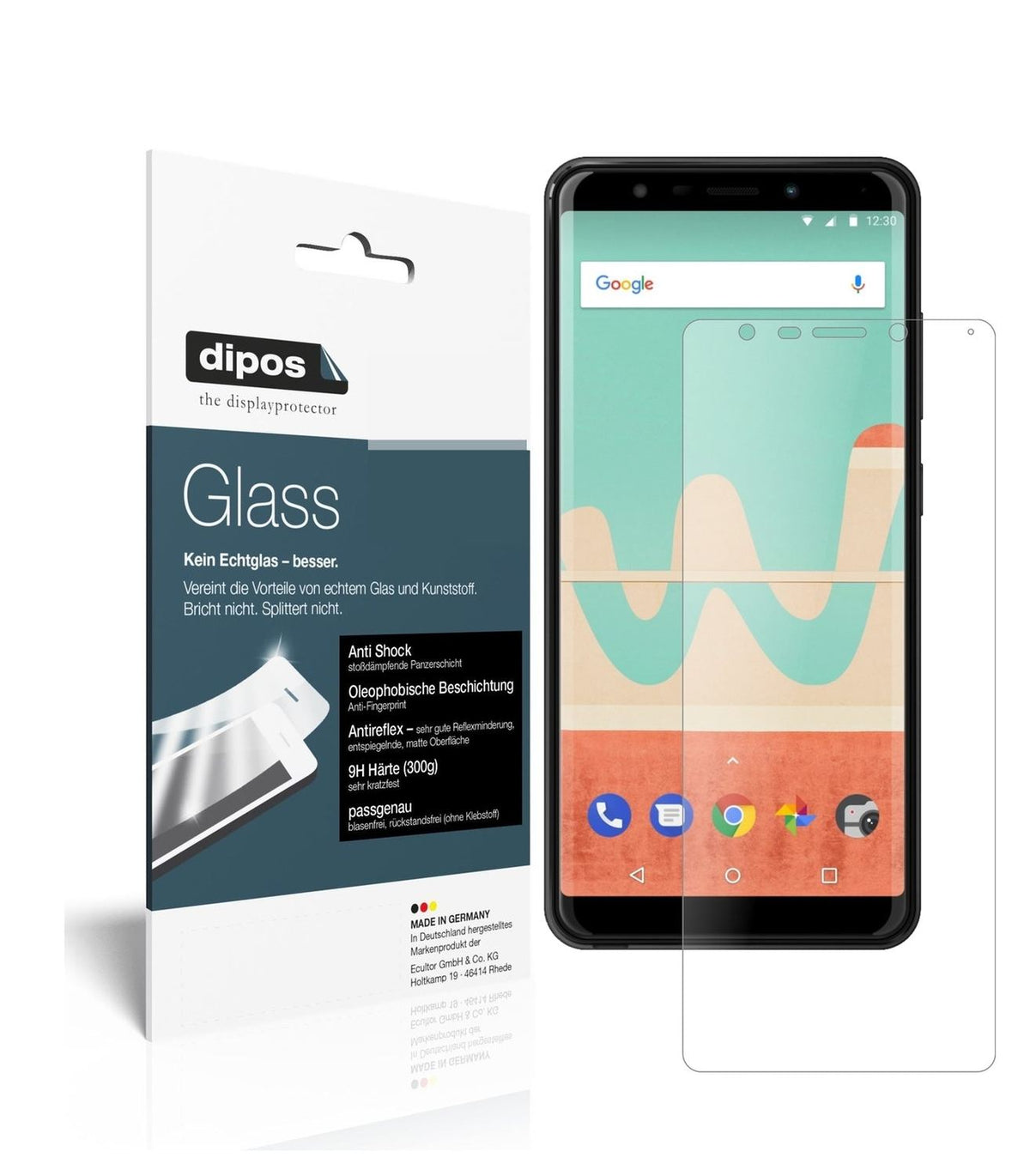 1x 9H Matte Screen Protector for Wiko View Go
