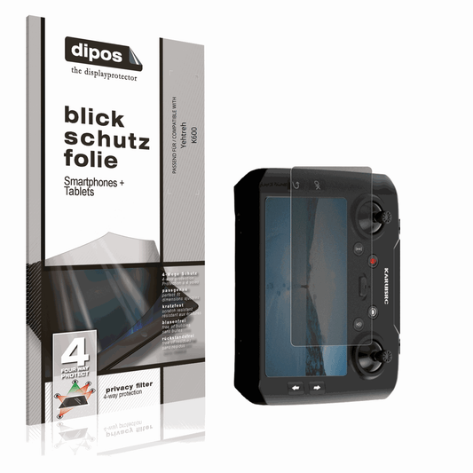 Blickschutzfolie von dipos passend für Yehtreh K600, präziser Zuschnitt und blasenfrei montiert