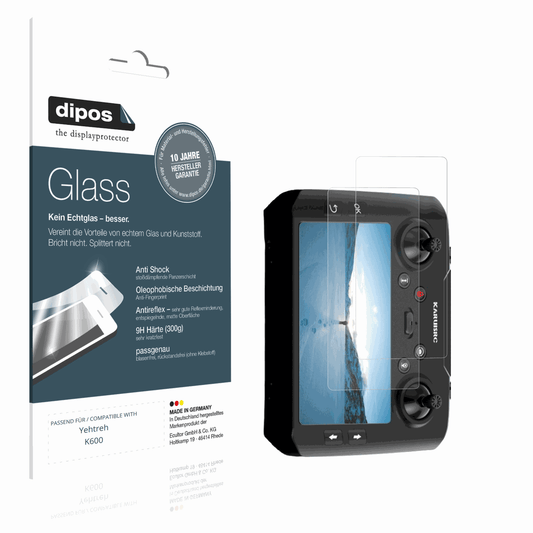 Matte Displayschutzfolie von dipos passend für Yehtreh K600, 9H kratzfest und blasenfrei montiert
