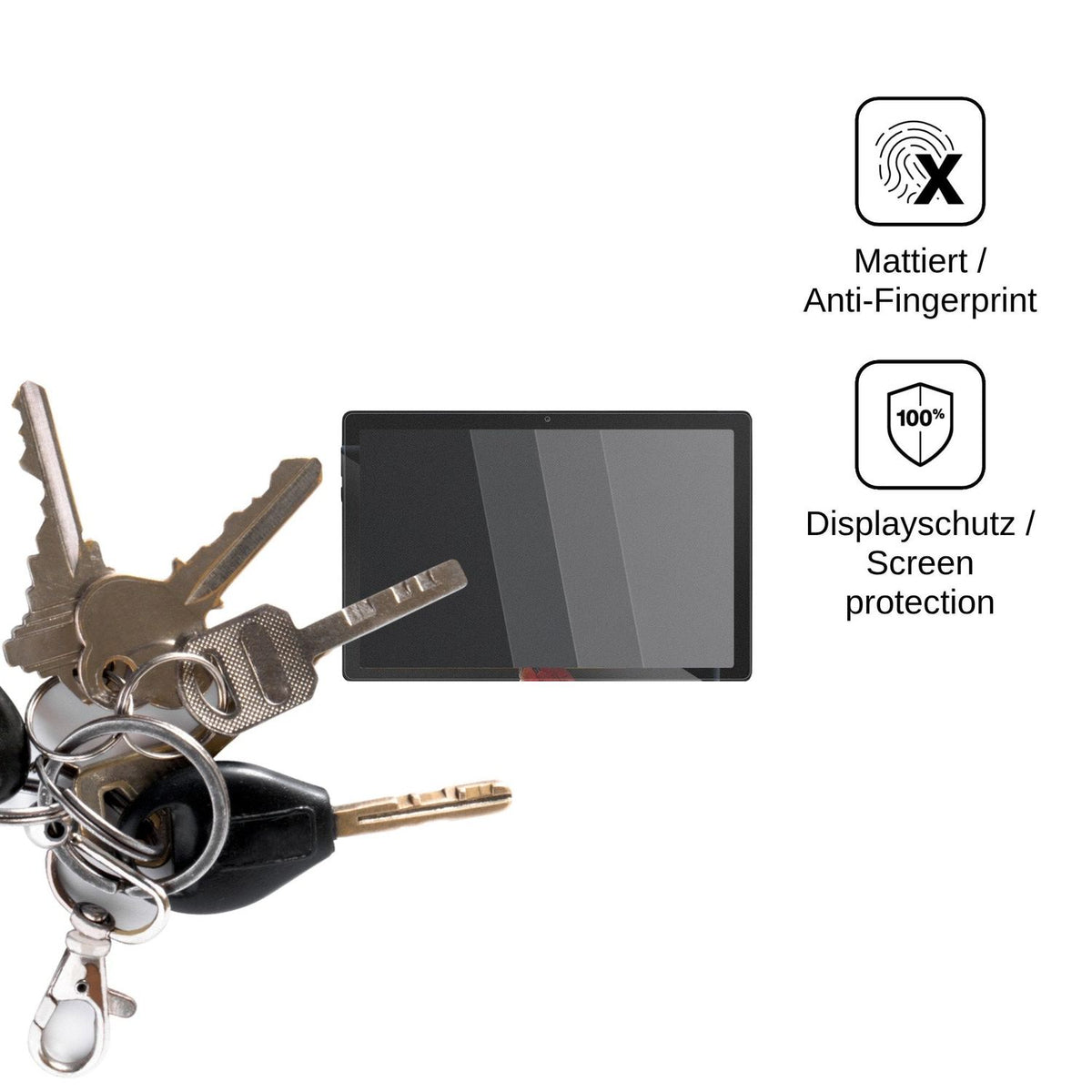 Screen Protector for Yicty Android 14 Tablet 10,1 Inch Privacy Filter 4-Way Protection dipos