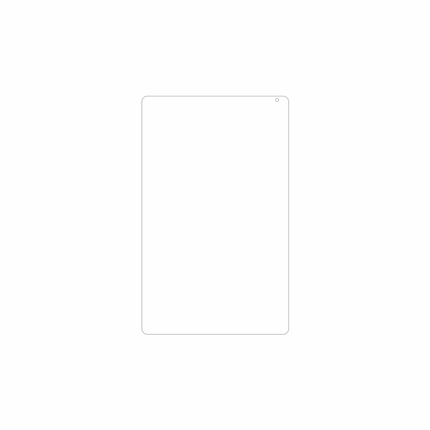 dipos Displayschutz für Yicty KB1004, mattierte Oberfläche, geringe Dicke und perfekte Passform