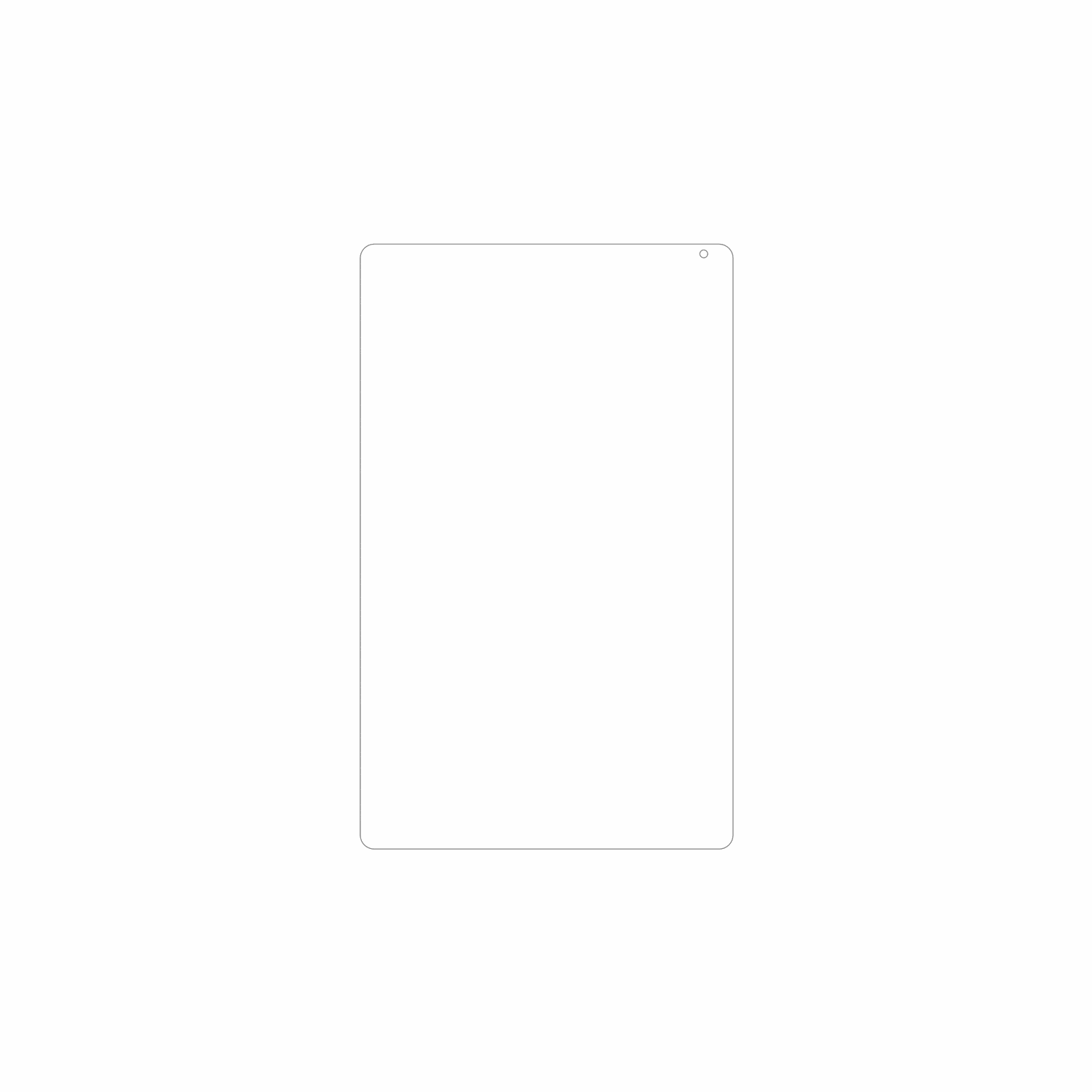 dipos Displayschutz für Yicty KB1004, mattierte Oberfläche, geringe Dicke und perfekte Passform