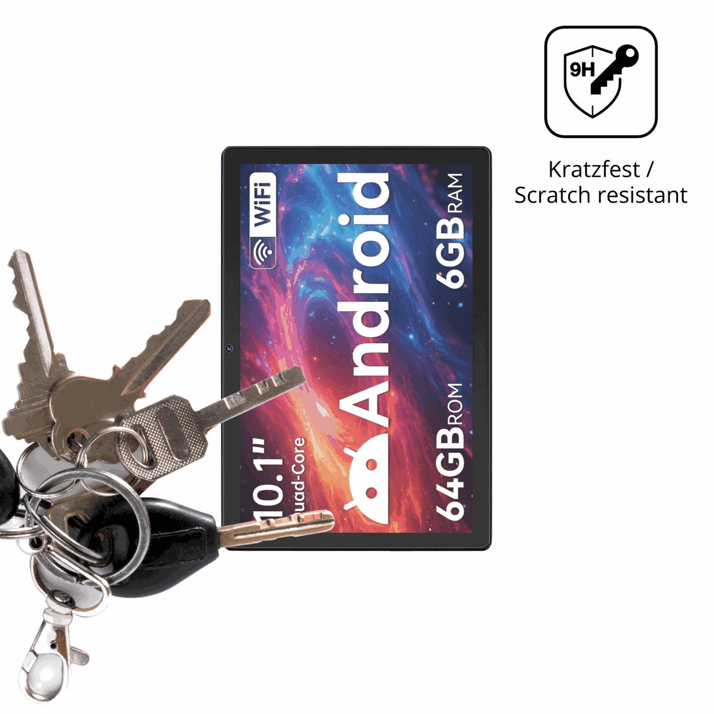 dipos Displayschutz für yictyx108 10.1 zoll, mattierte Oberfläche, robuste Festigkeit und perfekte Passform