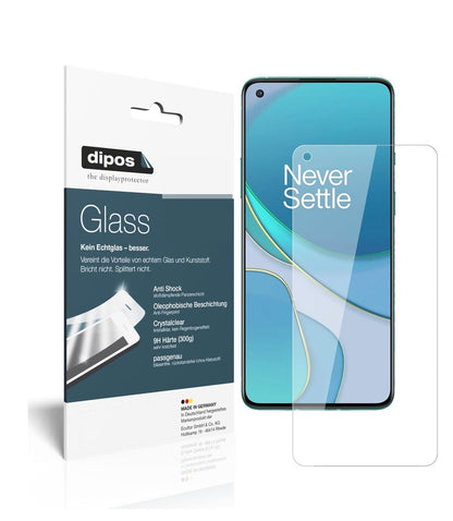 9H Clear Screen Protector for OnePlus 8T – Shatterproof, Crystal Clear | dipos