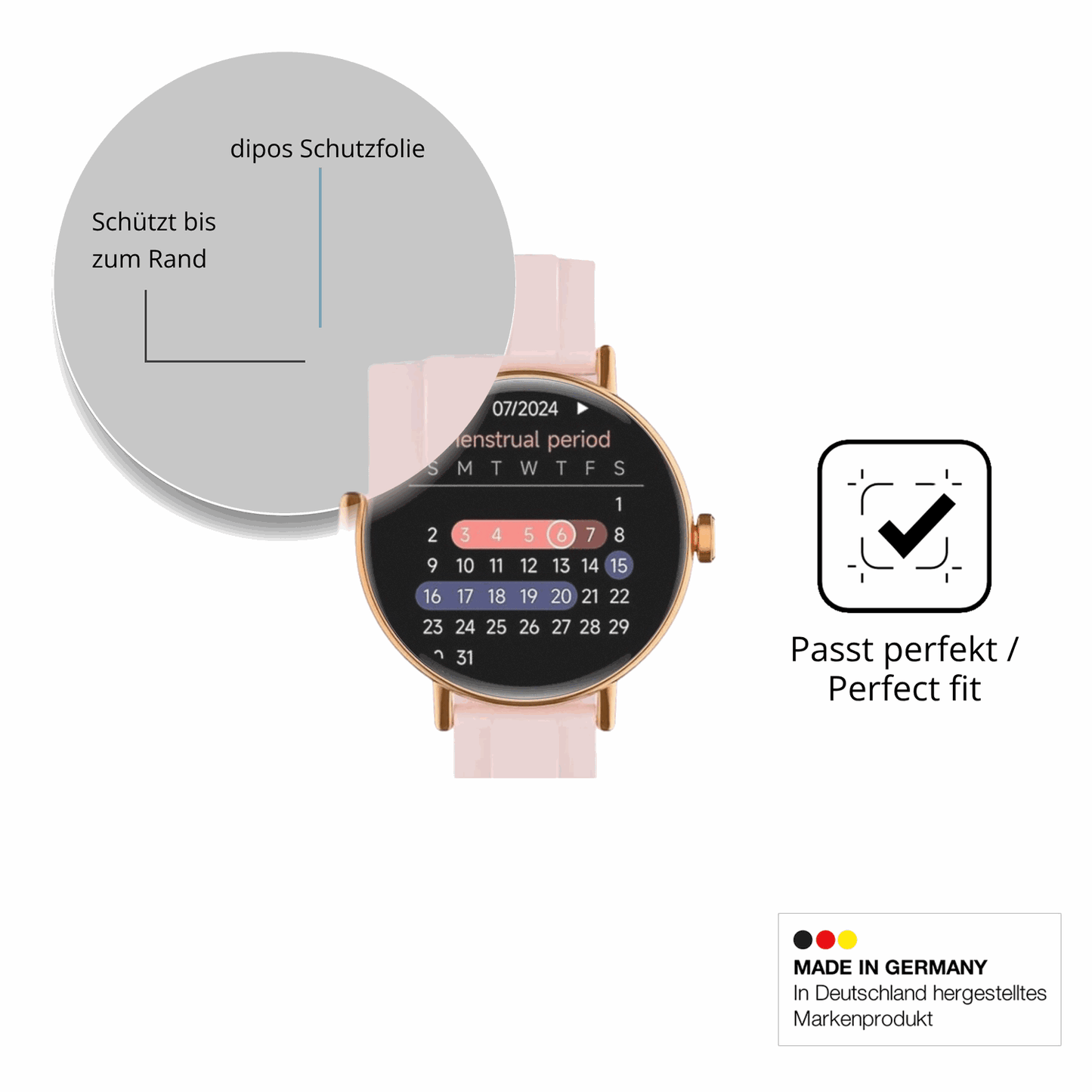Besonders flexibler Displayschutz mit Anti-Shock-Schicht im Materialmix