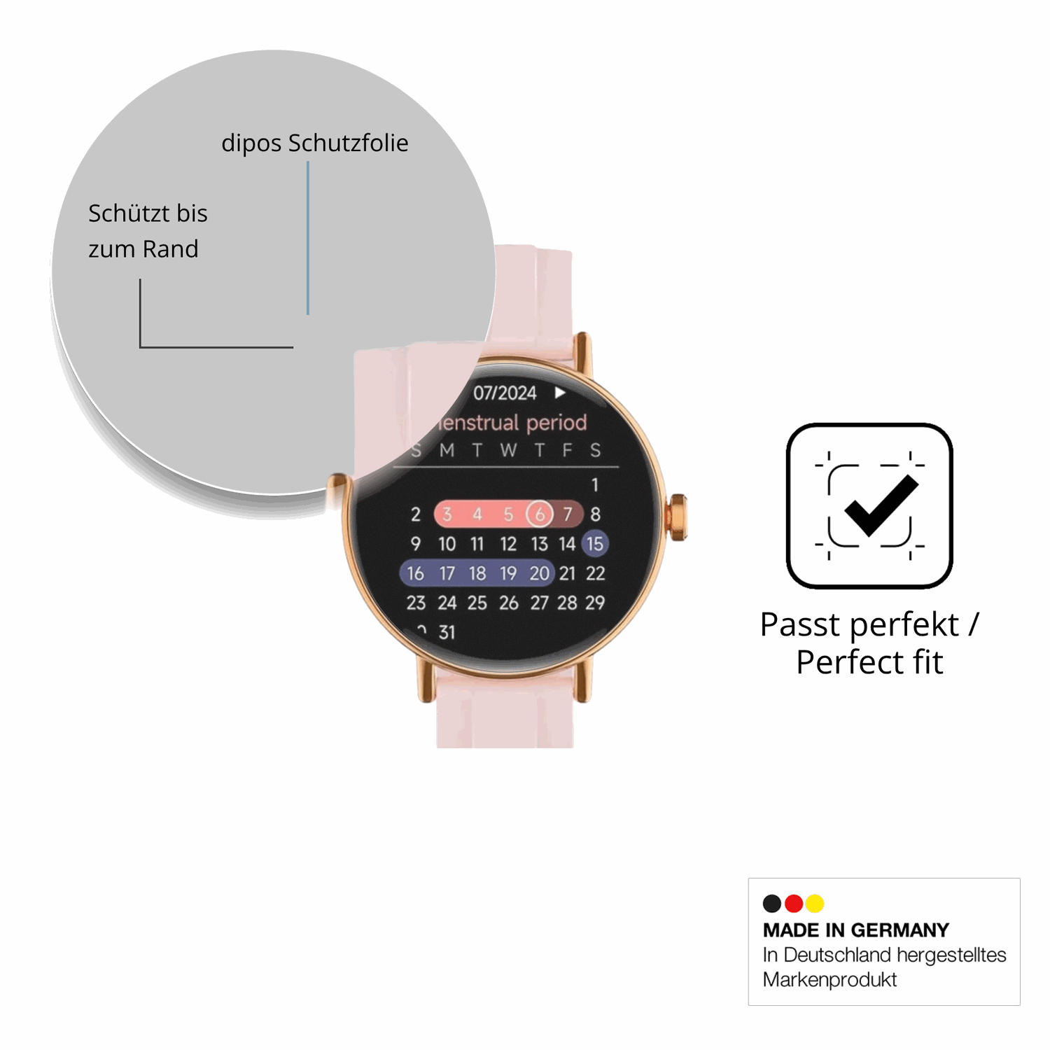 Besonders flexibler Displayschutz mit Anti-Shock-Schicht im Materialmix