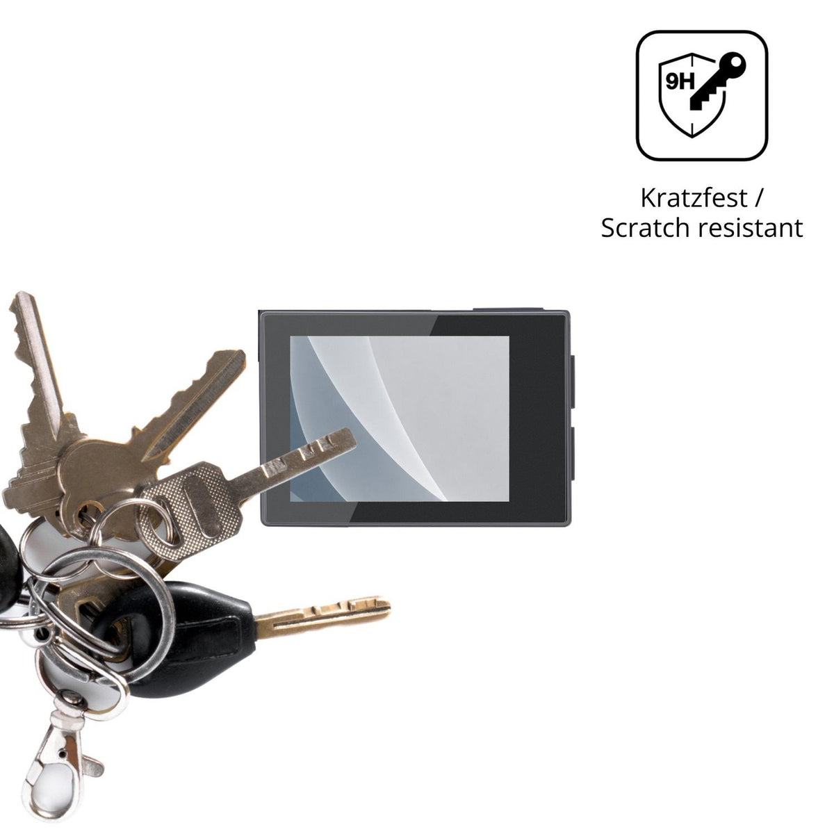 dipos Displayschutz für Yonvim Actioncam 4K, mattierte Oberfläche, robuste Festigkeit und perfekte Passform